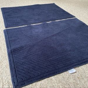 NWOT Threshold Navy Bathroom Rugs